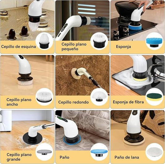 CEPILLO ELÉCTRICO GIRATORIO 9 EN 1 PLUS