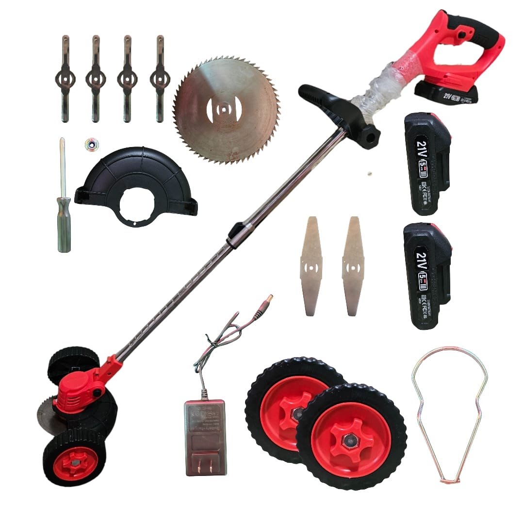 Cortadora Podadora De Cesped 2 Baterias