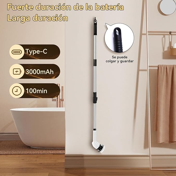 CEPILLO ELÉCTRICO GIRATORIO 9 EN 1 PLUS