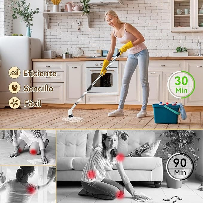 CEPILLO ELÉCTRICO GIRATORIO 9 EN 1 PLUS